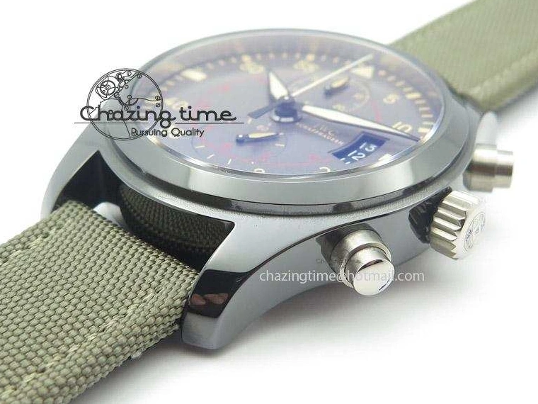 MIROTIME 0401 Pilot Top Gun Miramar IWC388002 ZF 1:1 Best Edition Ceramic Case On Nylon Strap A Practical 7345
